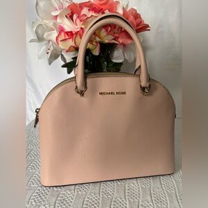 Michael Kors Emmy blush pink Large Dome satchel